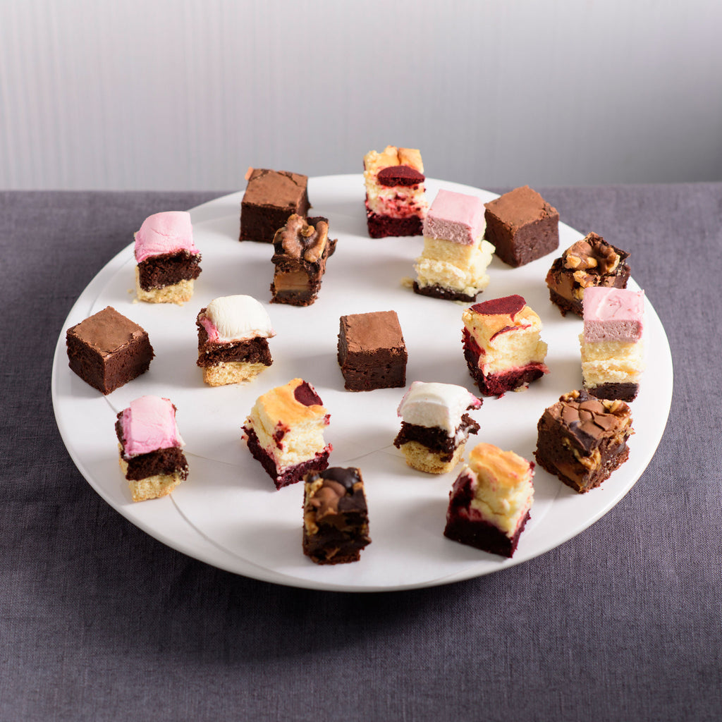 Brownie and Cheesecake Bites Platter