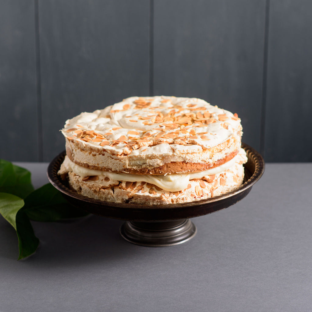 Raspberry Meringue Layer Cake