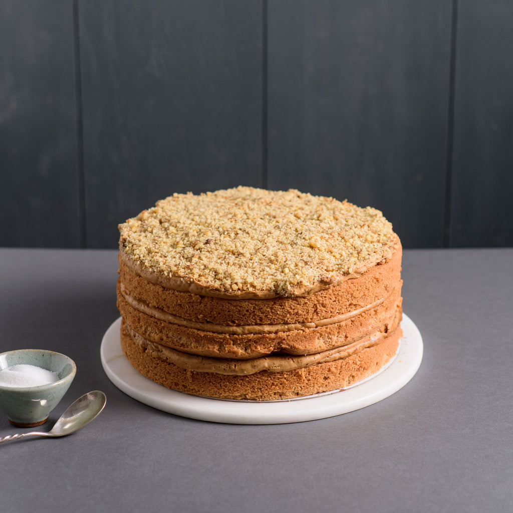 Coffee Walnut Layer Cake