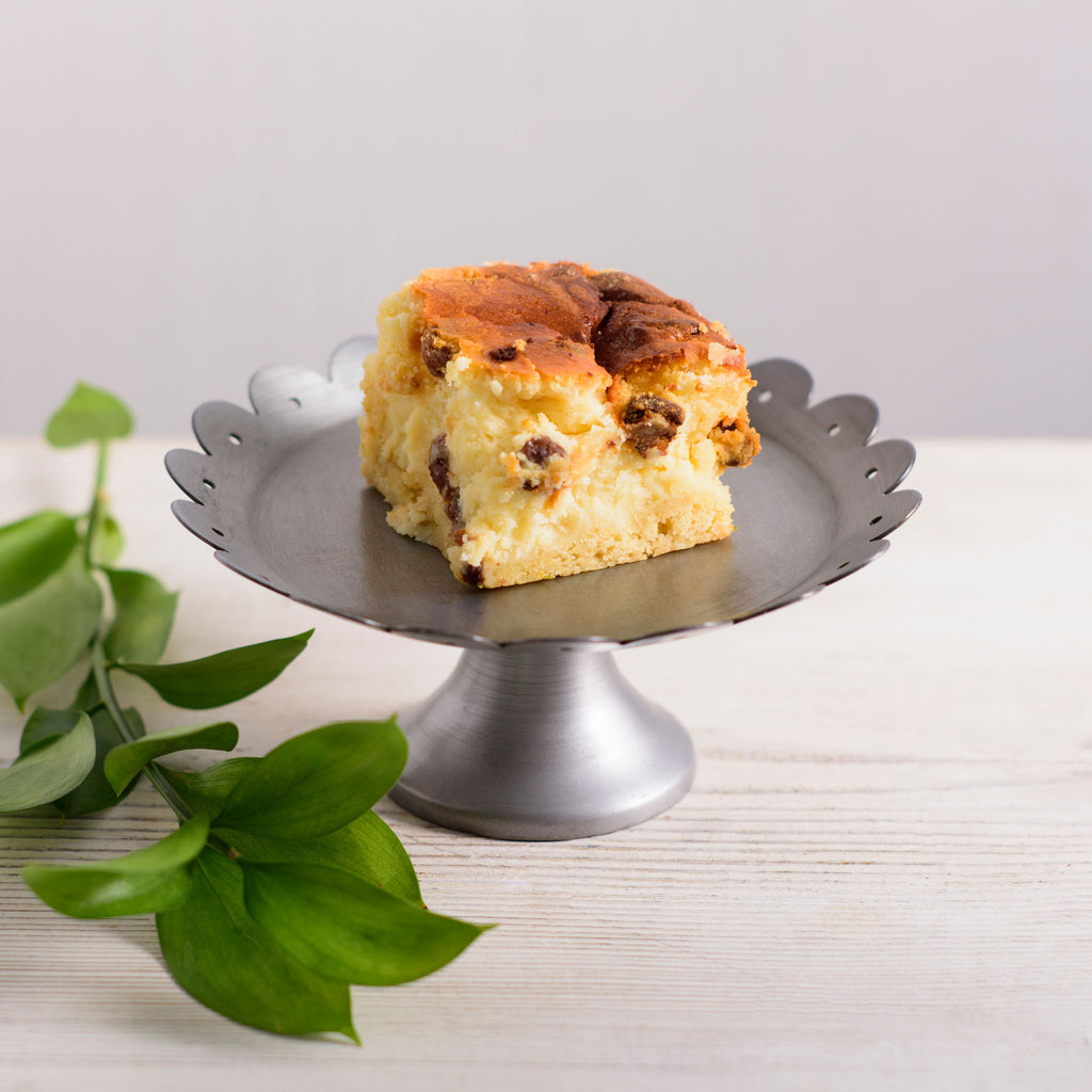 Traditional Baked Cheesecake - with Orange and Sultanas